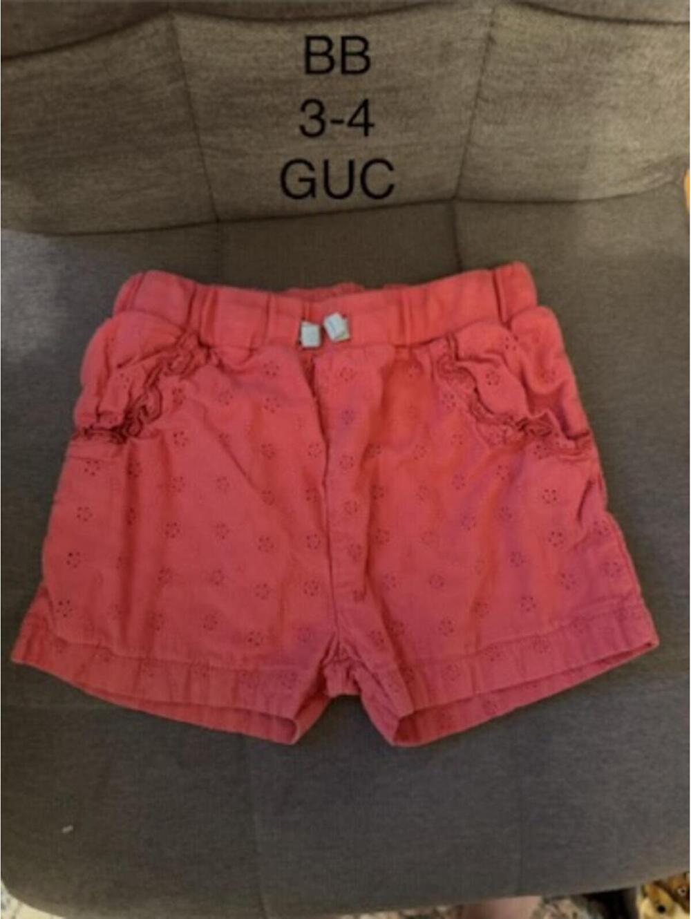 Baby Boden Pink Toddler Shorts Size 3-4